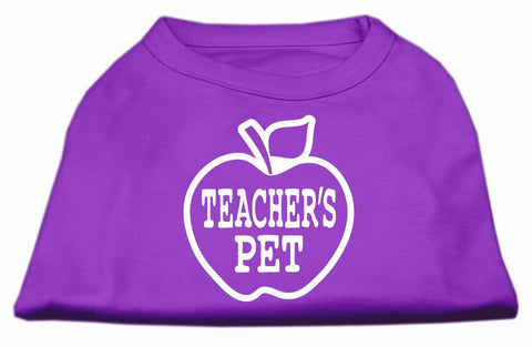 Teachers Pet Screen Print Shirt Purple S (10)