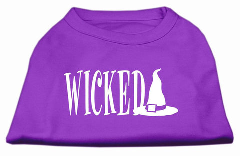 Wicked Screen Print Shirt Purple L (14)