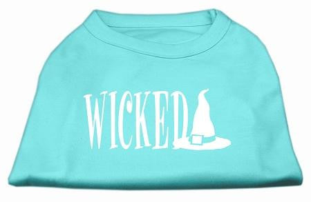 Wicked Screen Print Shirt Aqua M (12)