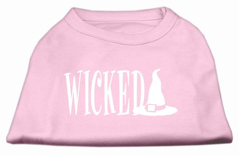 Wicked Screen Print Shirt Light Pink XXL (18)