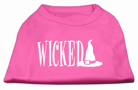 Wicked Screen Print Shirt Bright Pink XXXL(20)