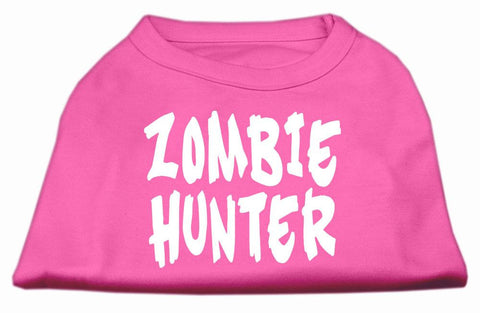 Zombie Hunter Screen Print Shirt Bright Pink L (14)