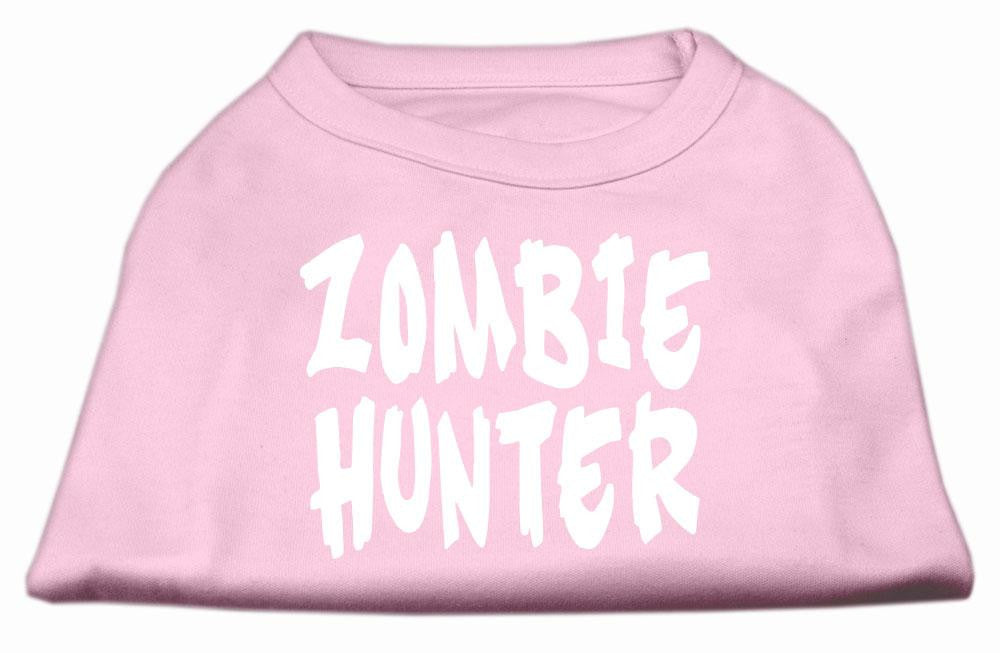 Zombie Hunter Screen Print Shirt Light Pink L (14)