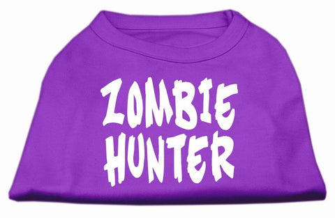 Zombie Hunter Screen Print Shirt Purple L (14)