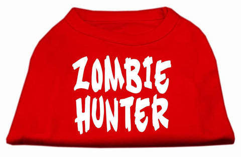 Zombie Hunter Screen Print Shirt Red L (14)