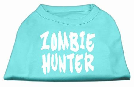 Zombie Hunter Screen Print Shirt Aqua S (10)