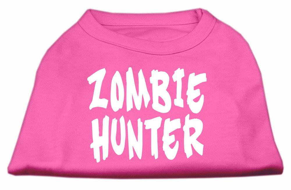 Zombie Hunter Screen Print Shirt Bright Pink XS (8)