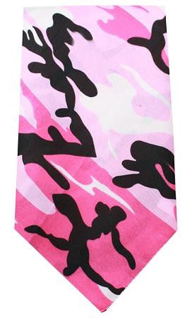 Plain Patterned Bandana Pink Camo