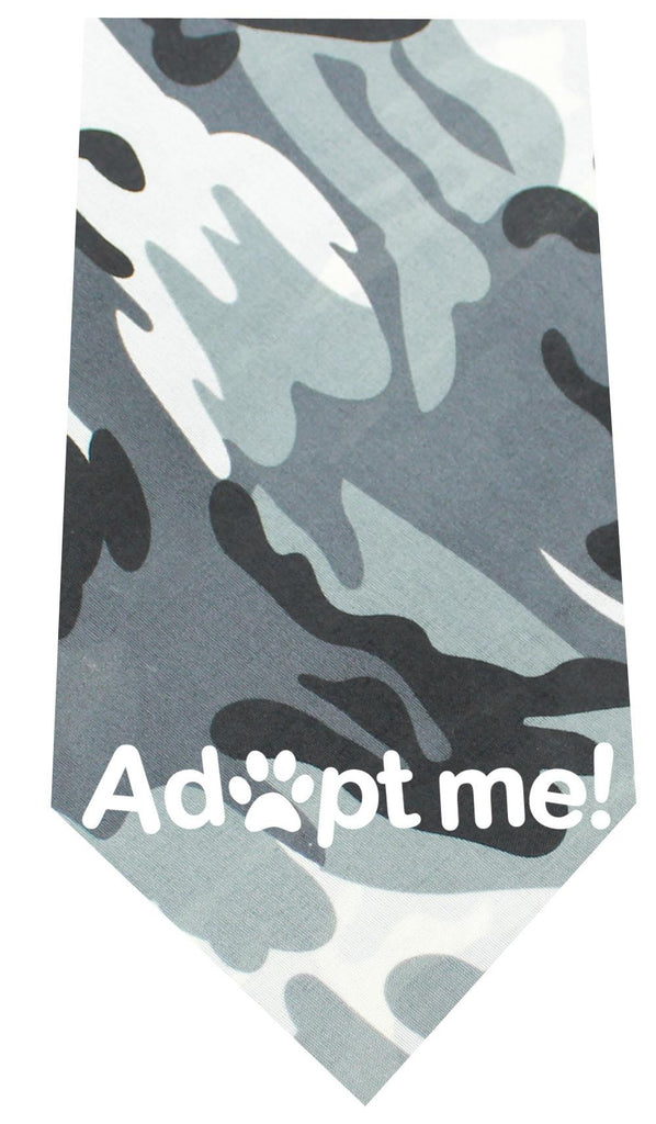 Adopt Me Screen Print Bandana Grey Camo