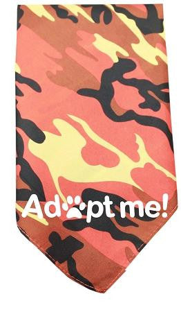 Adopt Me Screen Print Bandana Orange Camo