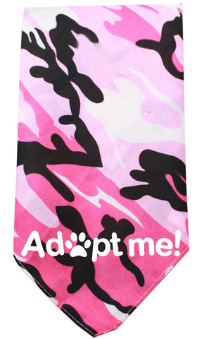 Adopt Me Screen Print Bandana Pink Camo