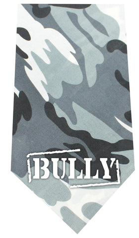 Bully Screen Print Bandana Grey Camo