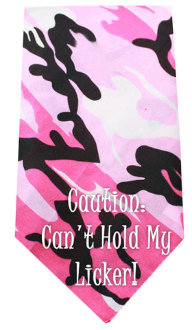 Cant Hold Licker Screen Print Bandana Pink Camo