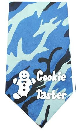 Cookie Taster Screen Print Bandana Blue Camo