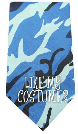 Like my Costume Screen Print Bandana Blue Camo