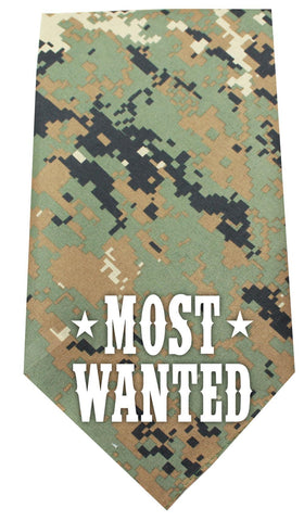 Most Wanted Screen Print Bandana Digital Camo