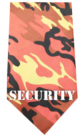 Security Screen Print Bandana Orange Camo