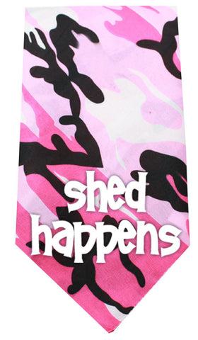 Shed Happens Screen Print Bandana Pink Camo