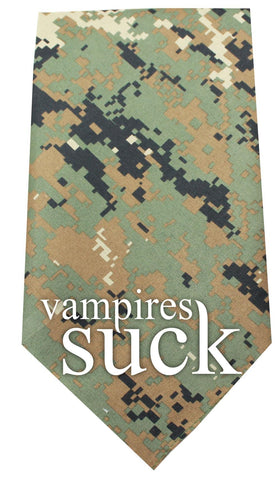 Vampires Suck Screen Print Bandana Digital Camo