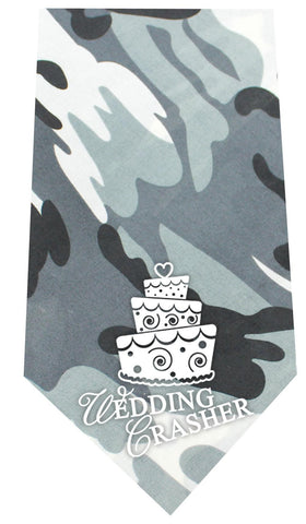 Wedding Crasher Screen Print Bandana Grey Camo