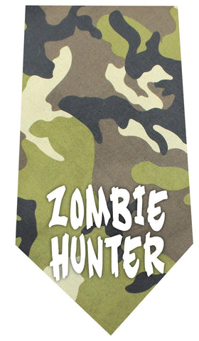 Zombie Hunter Screen Print Bandana Green Camo