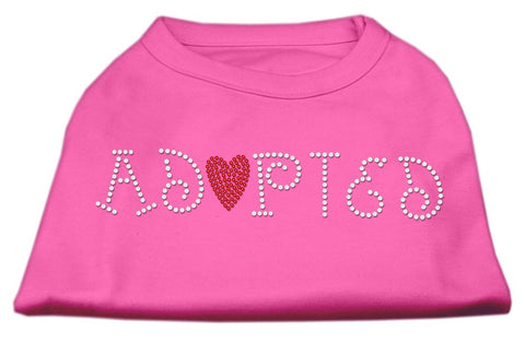 Adopted Rhinestone Shirt Bright Pink L (14)