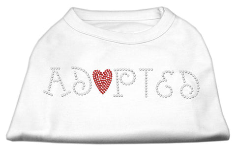 Adopted Rhinestone Shirt White L (14)