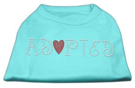 Adopted Rhinestone Shirt Aqua M (12)