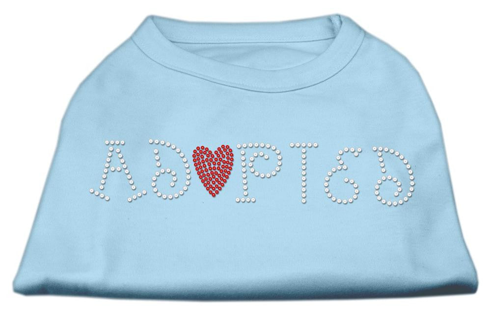 Adopted Rhinestone Shirt Baby Blue S (10)