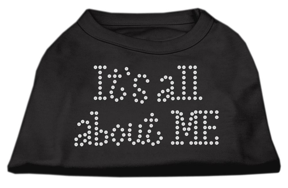 It's All About Me Rhinestone Shirts Black S (10)