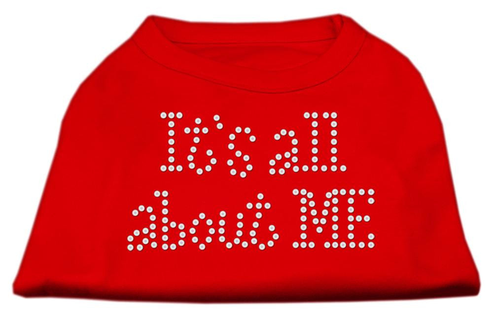 It's All About Me Rhinestone Shirts Red S (10)