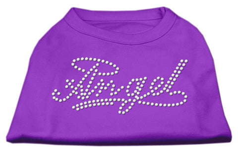 Angel Rhinestud Shirt Purple XL (16)