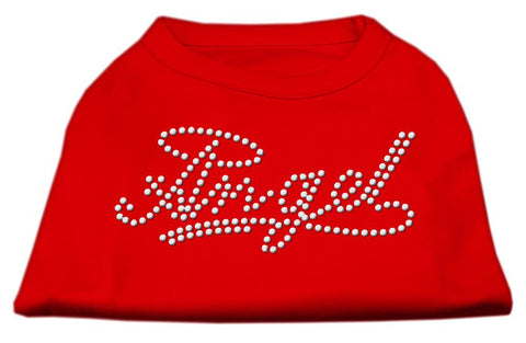 Angel Rhinestud Shirt Red XS (8)