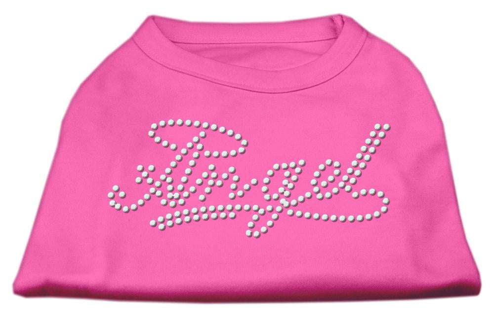 Angel Rhinestud Shirt Bright Pink XXXL(20)