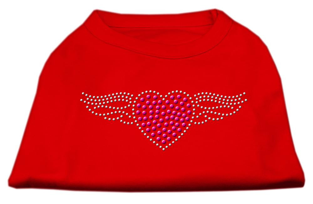 Aviator Rhinestone Shirt Red XS (8)