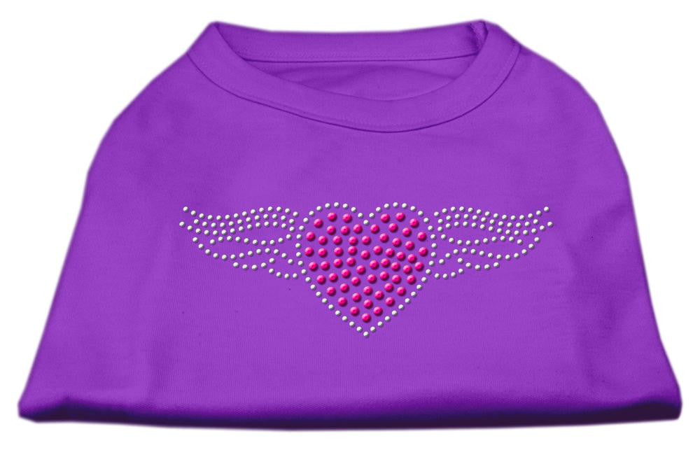 Aviator Rhinestone Shirt Purple XXL (18)