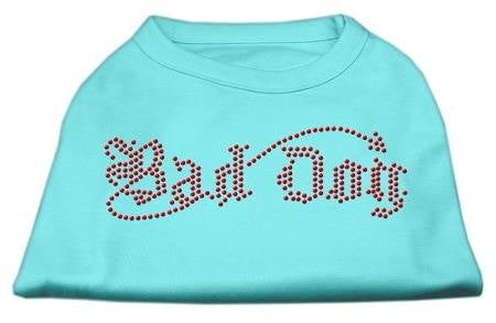 Bad Dog Rhinestone Shirts Aqua L (14)