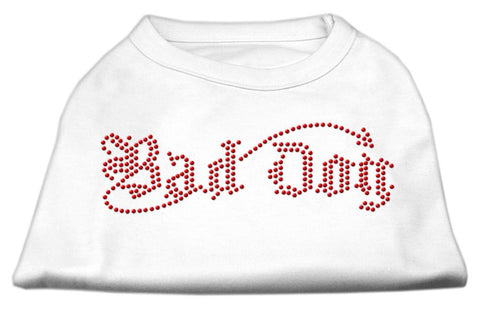 Bad Dog Rhinestone Shirts White M (12)