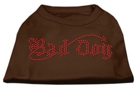 Bad Dog Rhinestone Shirts Brown XXXL (20)