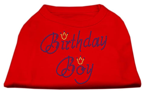 Birthday Boy Rhinestone Shirts Red L (14)