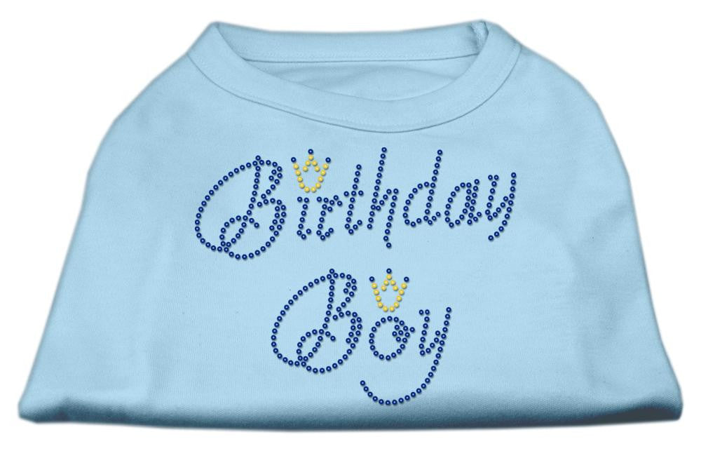 Birthday Boy Rhinestone Shirts Baby Blue M (12)