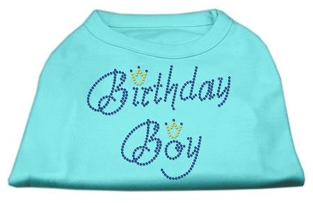 Birthday Boy Rhinestone Shirts Aqua XS (8)