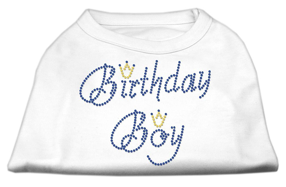 Birthday Boy Rhinestone Shirts White XXL (18)