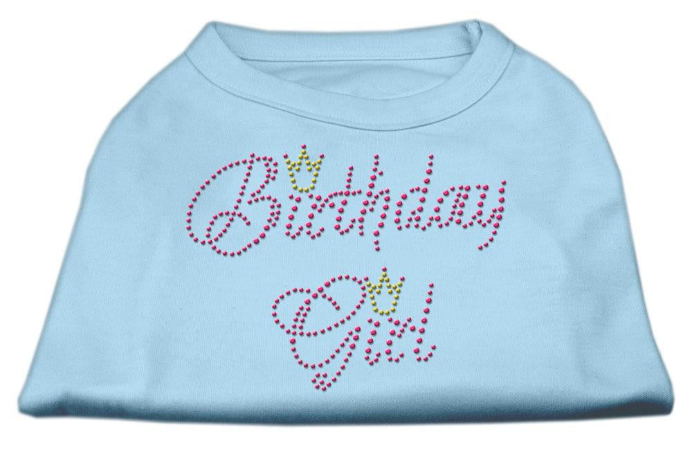 Birthday Girl Rhinestone Shirt Baby Blue L (14)