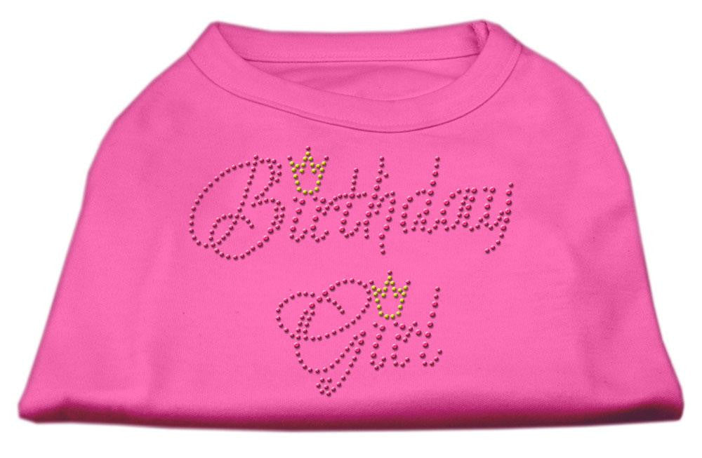 Birthday Girl Rhinestone Shirt Bright Pink L (14)