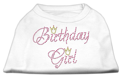 Birthday Girl Rhinestone Shirt White L (14)