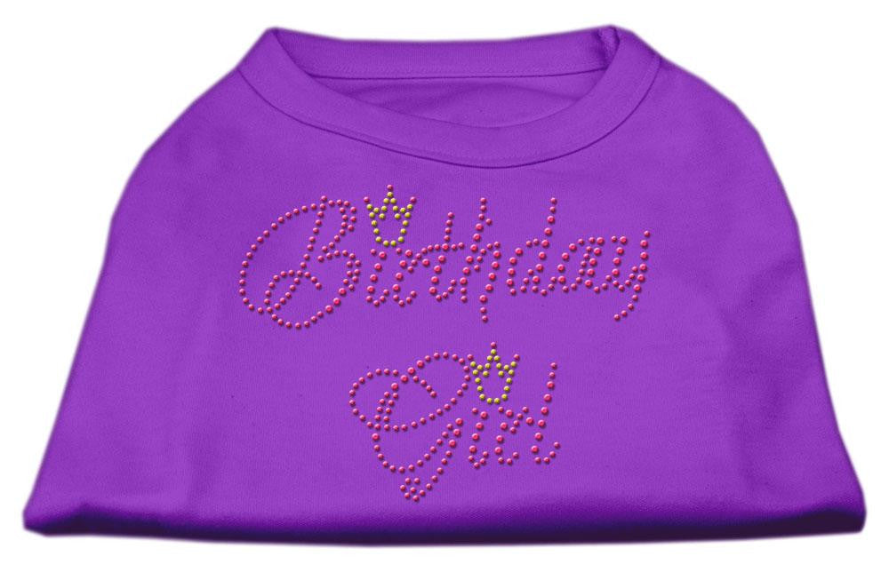 Birthday Girl Rhinestone Shirt Purple XS (8)