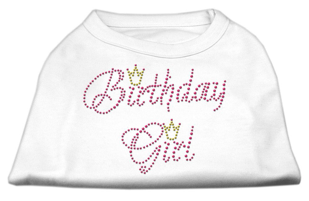 Birthday Girl Rhinestone Shirt White XS (8)