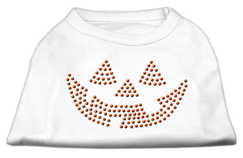 Jack O' Lantern Rhinestone Shirts White L (14)