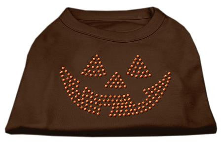 Jack O' Lantern Rhinestone Shirts Brown Med (12)